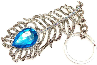 JAINSON MARTIN PEACOCK FEATHER LORD KRISHNA KEYRING KEYCHAIN Key Chain