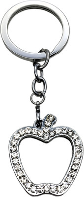 swagtreg Apple Shaped Photo Frame Keychain with Lobster Hook | Metal Keyring Gift For Her Key Chain