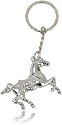 ABEL Antique Silver Running Horse Key Chain Key Ring For Gift Key Chain