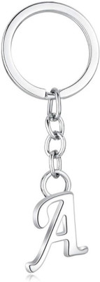 SHRI JI Alphabet Initial A Letter Key Ring Key Chain