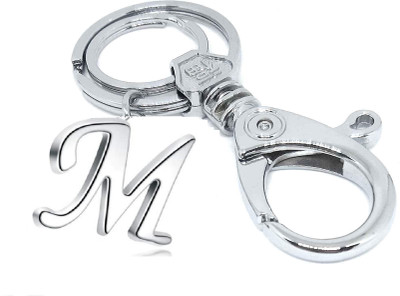Awalkonda Alphabet Keychain Ring Hook-M Key Chain