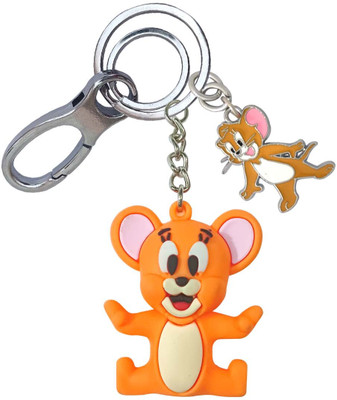 HANDSOME ISK Premium Quality Jerry In Rubber With Mini Jerry Locking Lock Key Chain