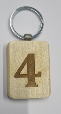 BLESSINGS 4 Number Wooden Key Chain