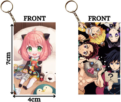 Hariyaali Enterprises LLP SO MUCH CUTIE ANYA X TANJIRO AND FRIENDS Unique Style 2 pcs Combo Key Chain