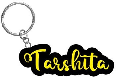 SY Gifts Tarshita Name Black Yellow Name Keychain Key Chain