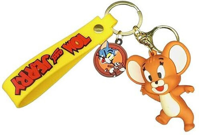 BBG NEW_Stylish Jerry Cartoon Dancing high quality keychain with hook & strap Key Chain