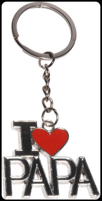 gtrp Trendy-CFK202 I Love Papa Red Colour Heart keychain Key Chain