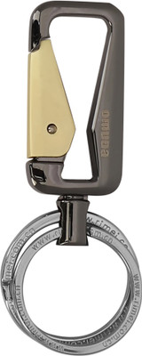 Techpro Omuda Premium Hook Locking Heavy Metal key ring for Bikes,Cars M- 8005 b@g Key Chain