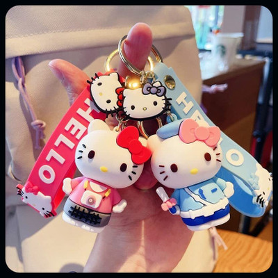 gtrp Keychain-Anti-Rust (Assorted color) (hello kitty keychain, Assorted) Pack Of 2 Key Chain