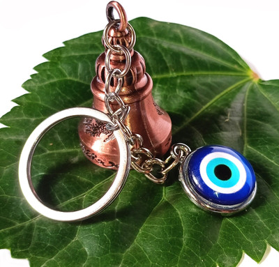 ShopTop Good Luck Guardian Bell with evil eye Key Chain for men and women 01BOK Key Chain