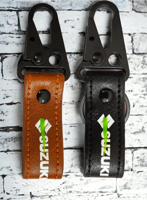 Jainjon Combo of Stylish Car Logo Leather Hook keyring Key Chain