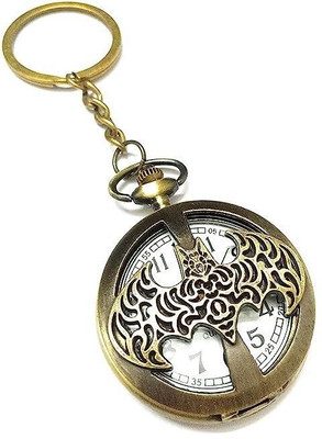 GKM Batman Logo high quality pocket watch keychain for boys Key Chain