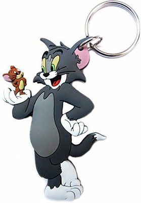 Meeko.com Rubber Tom & Jerry Premium Quality Key Chain Key Chain