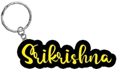 SY Gifts Srikrishna Name Black Yellow Name Keychain Key Chain