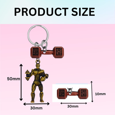 Shiv Jagdamba Fitness Gym Keychain Bodybuilder Motivational Workout Keychain SKeyCom2024102 Key Chain