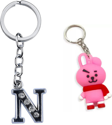 Newview N COOKY BTS Army Characters 3D Rubber Keychain and Keyring Key Chain