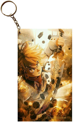 Hariyaali Enterprises LLP Seven Deadly Sins MELIODAS IN GOLDEN PALACE Anime Key Chain
