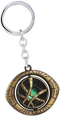 RR Boutique Doctor Strange Eye Of Agamotto Marvel Keychains In Golden Color Key Chain