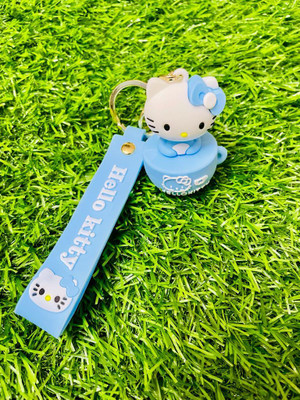 GKM Cute Kitty Premium 3D pvc keychain with hook Key Chain