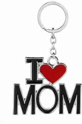 MAG BEE I Love MOM | Mothers Day | Gift Heart Metal Keychain For Car/Bike/Boys/Girls Key Chain