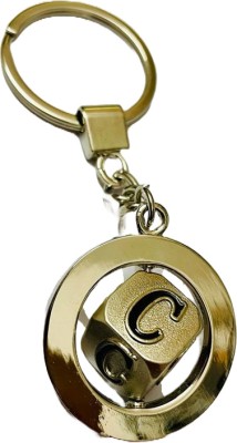 Next Gen Keychains Alphabet C rotating premium quality keychain for men & woman Key Chain