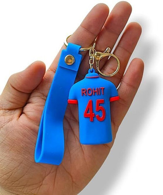 ABS TRADERS 3D Rohit Jersey Keychain Cricket for Fans (1Pcs) Key Chain