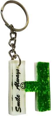 IG Crafter Handmade Smile Always H Alphabet Resin Key Chain