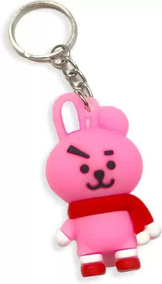 Newview BTS Army Characters 3D Rubber Keychain and Keyring Key Chain