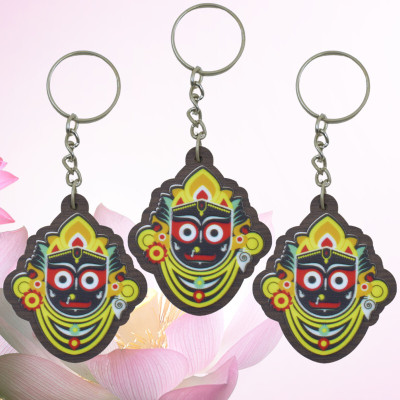 Jagannath World key-ring-jaga-wood-set-3-0N Key Chain