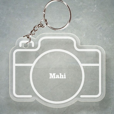 SY Gifts Camera Design Keychain With Mahi Name Key Chain