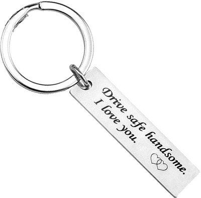 Myurawells Drive Safe Keychain Handsome I Love You Husband Gifts dad Key Chain