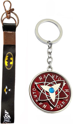 Meeko.com Spinning naruto and small batman tag Key Chain