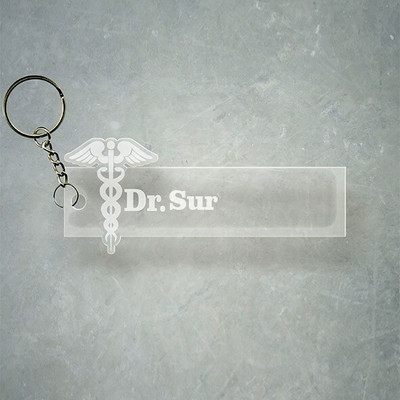 SY Gifts Doctor Logo Desigh With Sur Name Key Chain
