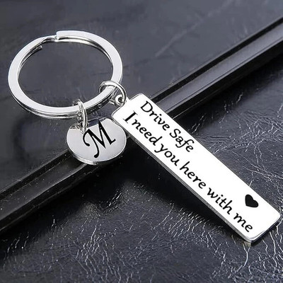 Myurawells Drive Safe I Love You Keychain for Boyfriend Girlfriend Key Chain