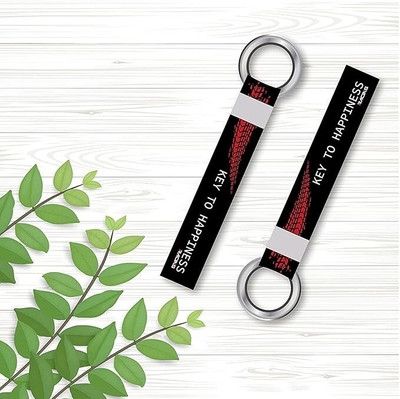 New LaserTech Key To Happiness Racing Key Chain