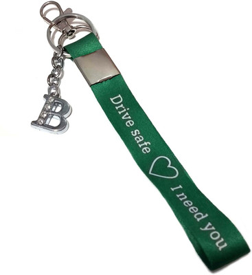 Meeko.com B letter with Drive Safe Tag key chain 01 Key Chain