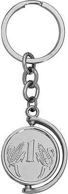 Meeko.com One Rupee Coin Symbol Key Chain Unisex Keychain Key Chain