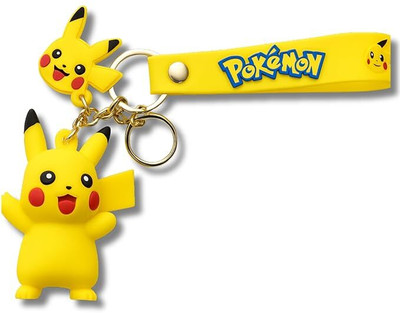 NIXSTAR Anime 3d Rubber Silicon Keychain with Long Ribbon Suitable for Bike Key Rings Key Chain