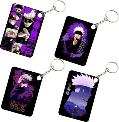 DFLEXPRINTS gojo anime Premium keychain 4pcs Key Chain
