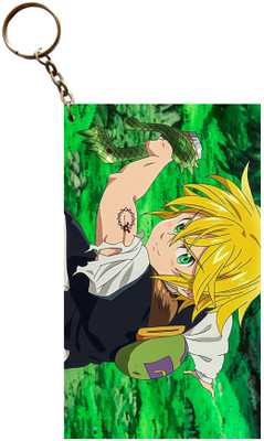 Hariyaali Enterprises LLP Seven Deadly Sins MELIODAS WITH CUTE SWORD WARRIOR Anime Key Chain