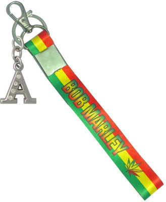 HANDSOME ISK Multi BoB Marle Stripe With A Letter Use For Car, Bike, Home Locker Key Chain