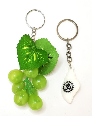 ShopTalk Bunch Of Grapes with Sea Shell (sankh ) combo Key Chain