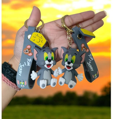 travooz Set of 2 Tom Character Silicone Key Chain