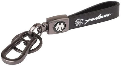 Buullet Bajaj Pulsar Bike Compactible Double Ring with Locking Hook Keychain Keyring Key Chain