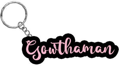 SY Gifts BPK Gowthaman Name Keychain Key Chain