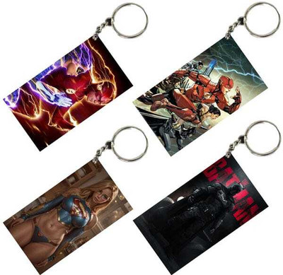 MITTRA Indiacraft DC Unique Style 4 pcs Combo Keychain Key Chain
