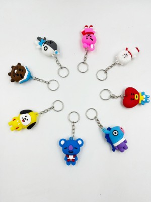 Thermobeans BT21 Cartoon Character (Set of 8) Key Chain