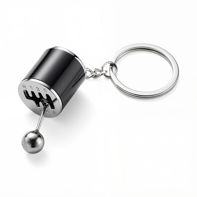 gustave Manual Gear Shift Keychain Black Key Chain