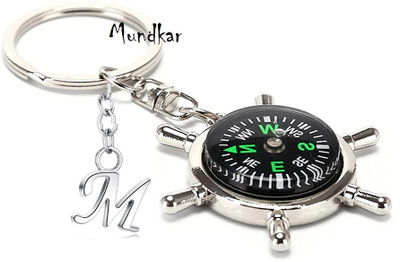 Awalkonda Compass-Alphabet-M Key Chain