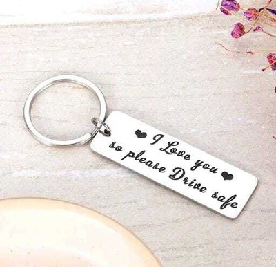 MOHIT CRAFT Drive Safe Keychain Gifts for Boyfriend Couple Husband Key Chain